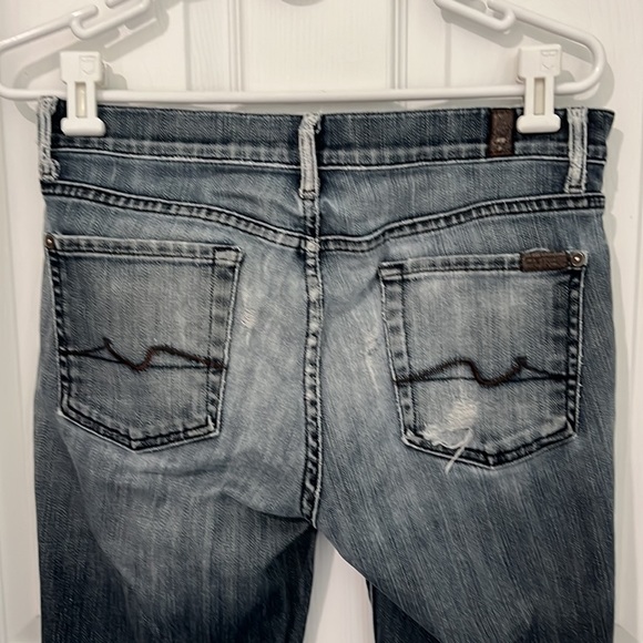 7 for all mankind women’s bootcut destroyed jeans - Picture 4 of 6